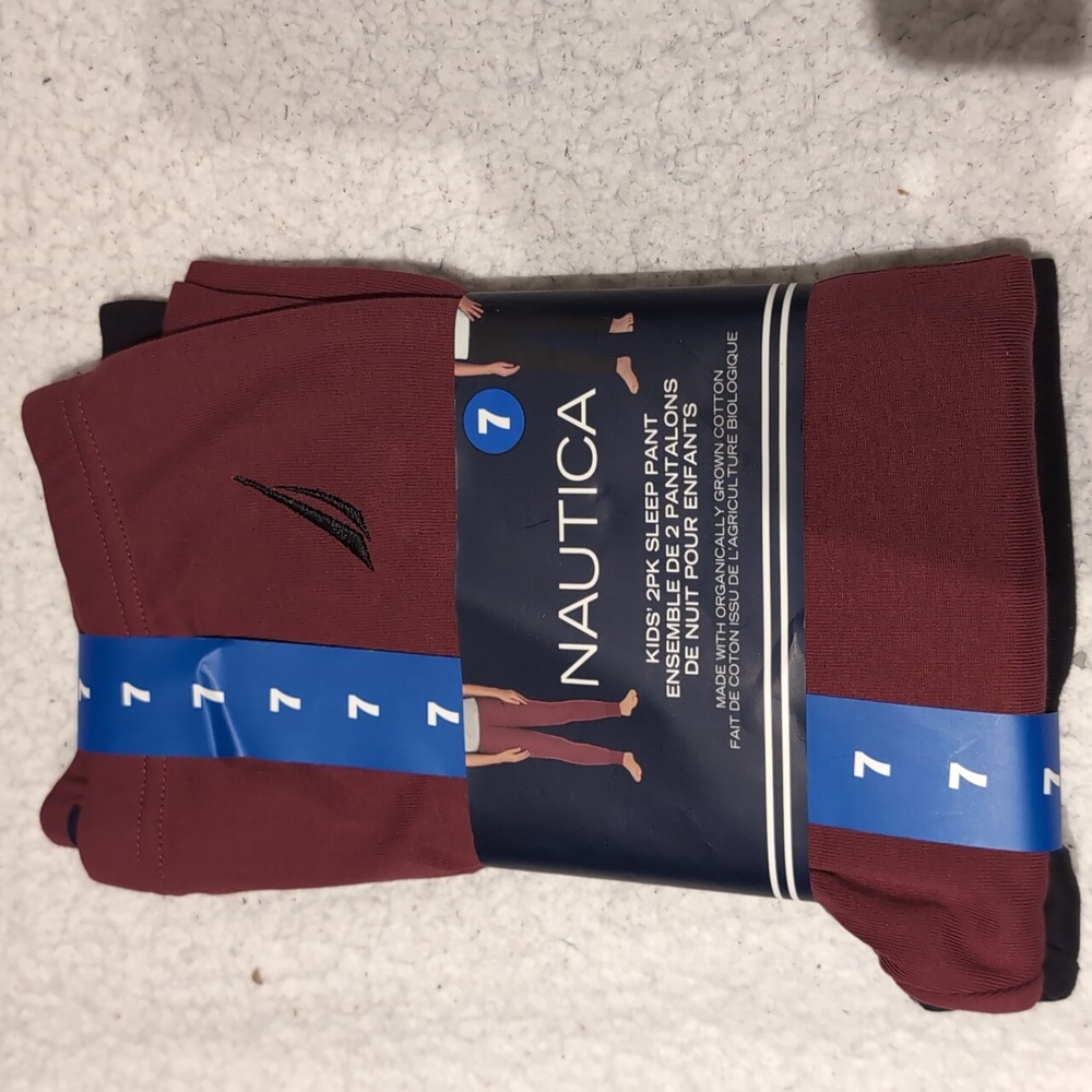 Kids Sz 7 Nautica 2PK Sleep Pants